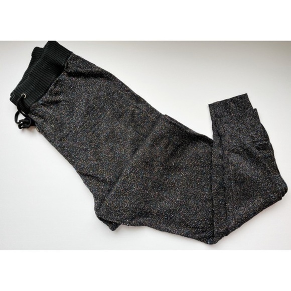 Topshop • Black Multi Colored Metallic Joggers - Picture 1 of 4